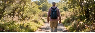 Walking outdoors